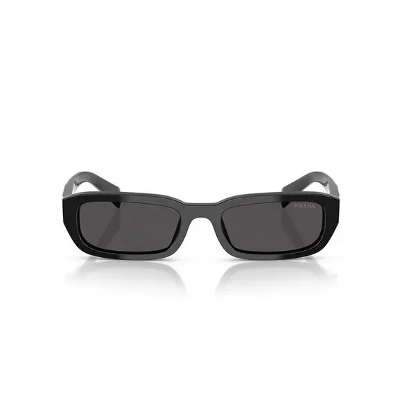 PRADA PR B06S 16K08Z Black Silver Dark Grey Sunglasses AUTHENTIC - Picture 3 of 7